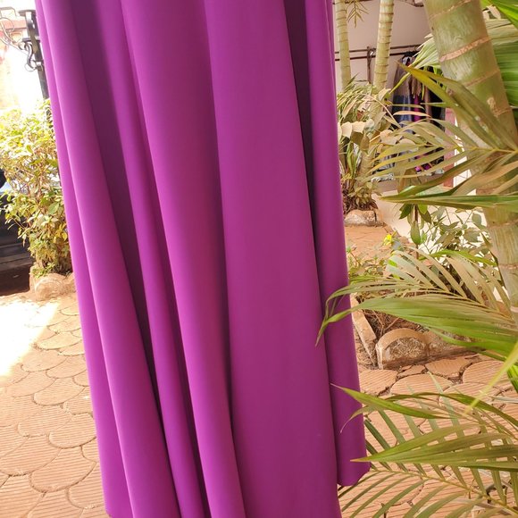 Ana Torres Fuchsia Column Mother of the Bride Dress | Elegant Formal Evening Gow - Picture 7 of 12